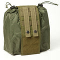 Foldable empty tray pouch, 21 cm - military green