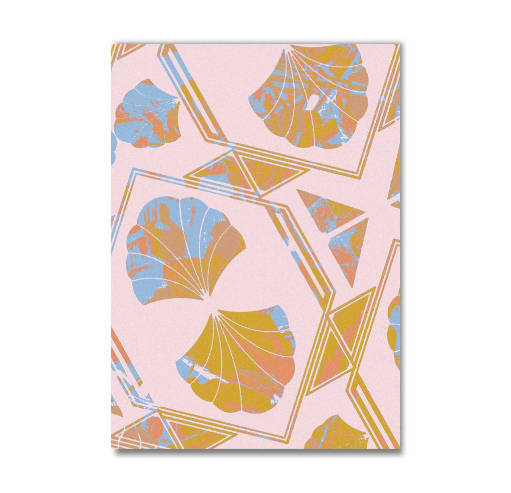 Art Deco Diagonal Pink Rug