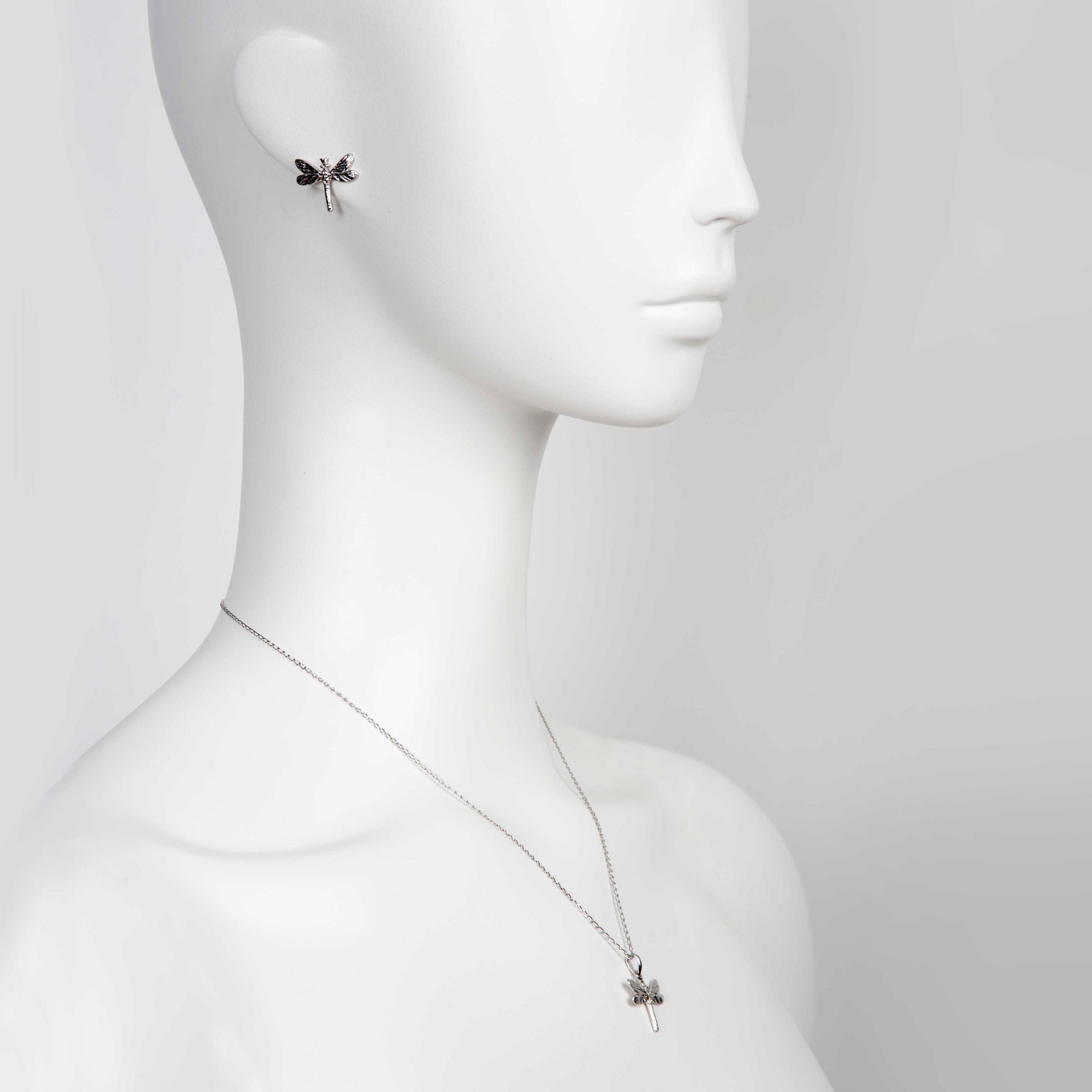Dark Dragonfly Pendant