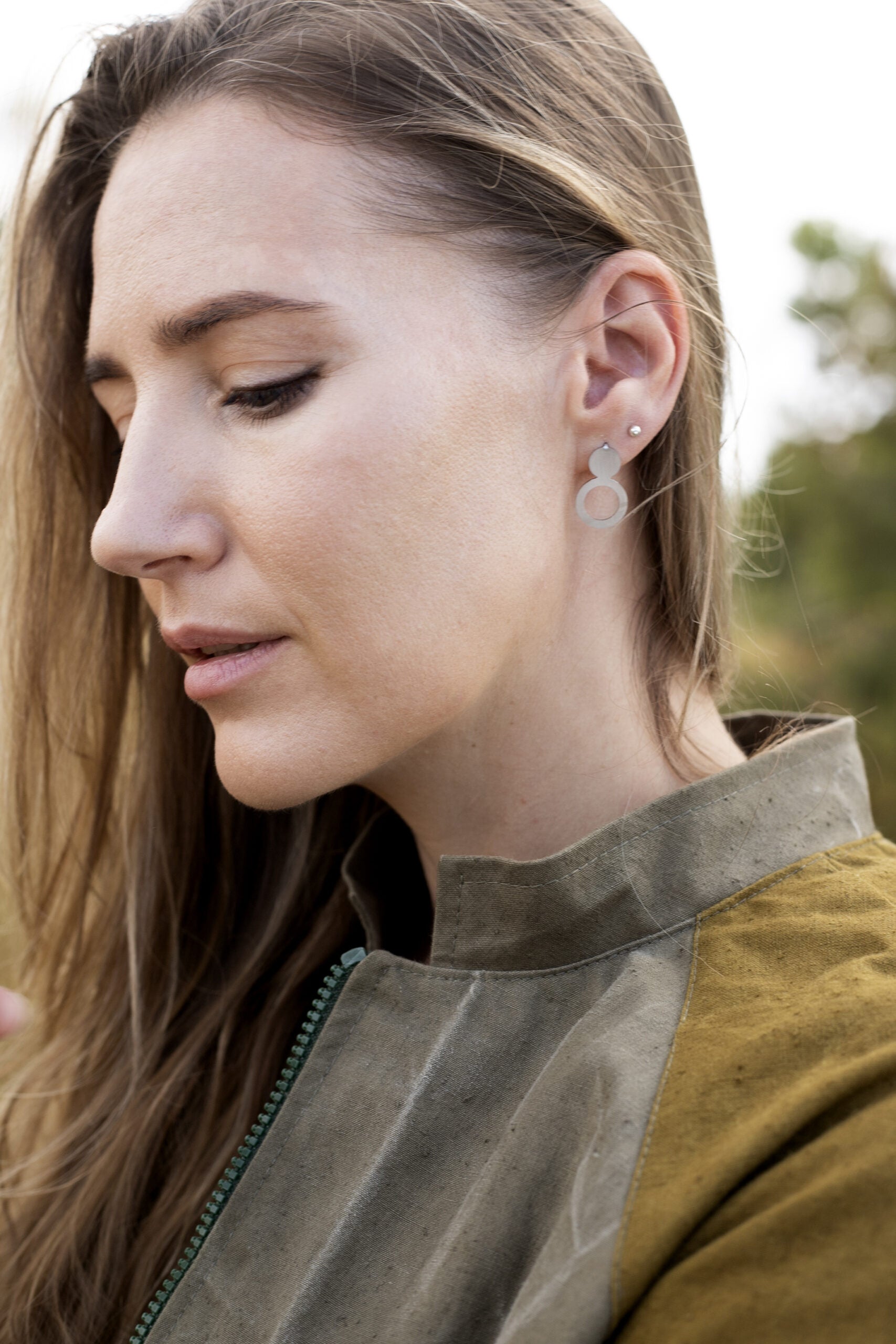 Earrings Arc - Silver