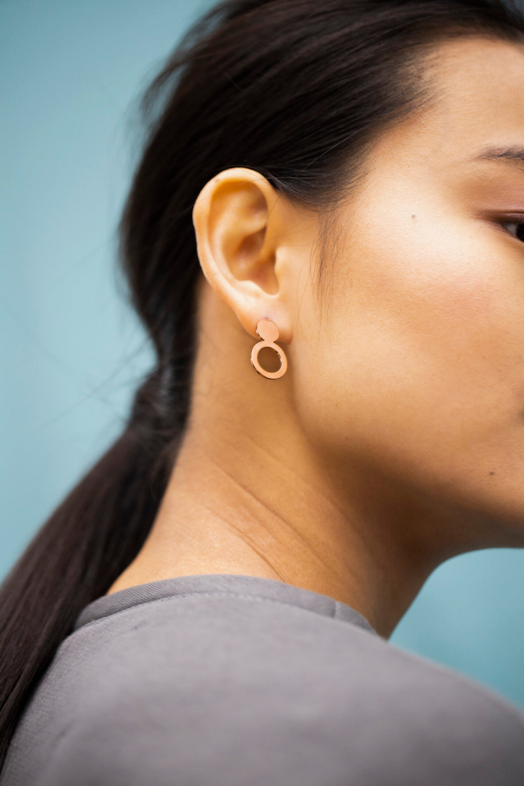 Earrings Arc - Rose Gold