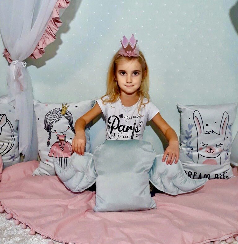 Decorative Cushion "Wings" - Grey
