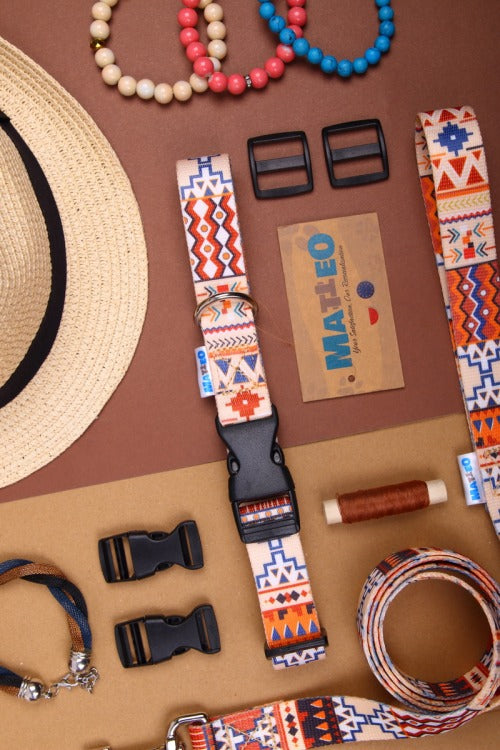 Quick Fastning Dog Collar - Boho