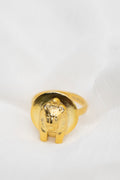 Sekhmet Fire Necklace Ring - Gold