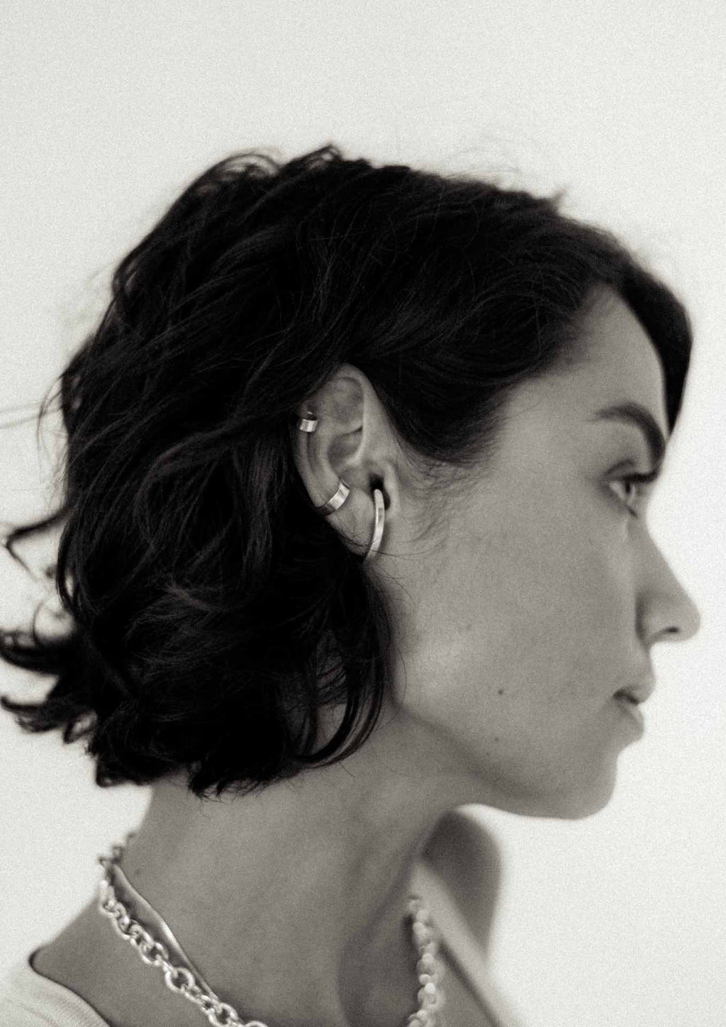 Flat Ear Cuff - Silver