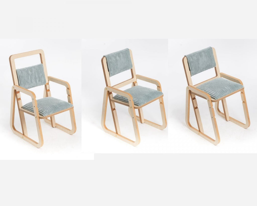 Adjustable Children Chair Julle - Mint Green