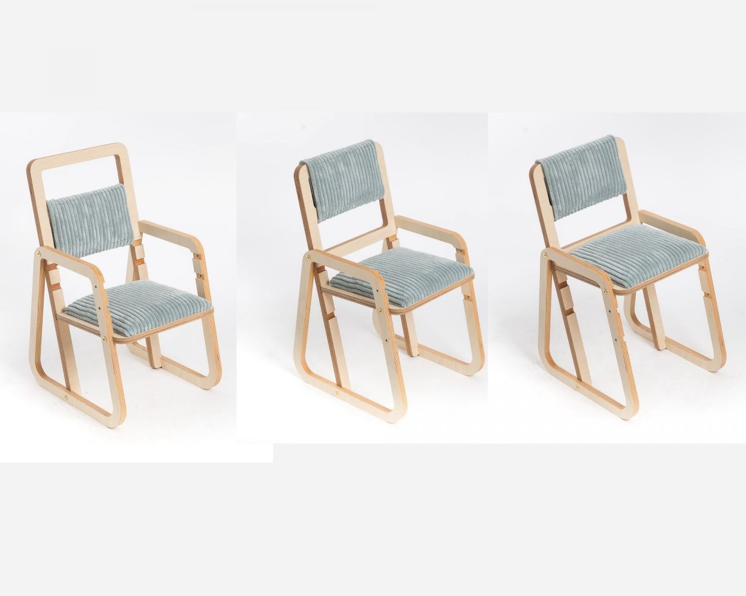 Adjustable Children Chair Julle - Mint Green