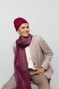 Natural Baby Alpaca Wool Fisherman's Rib Beanie