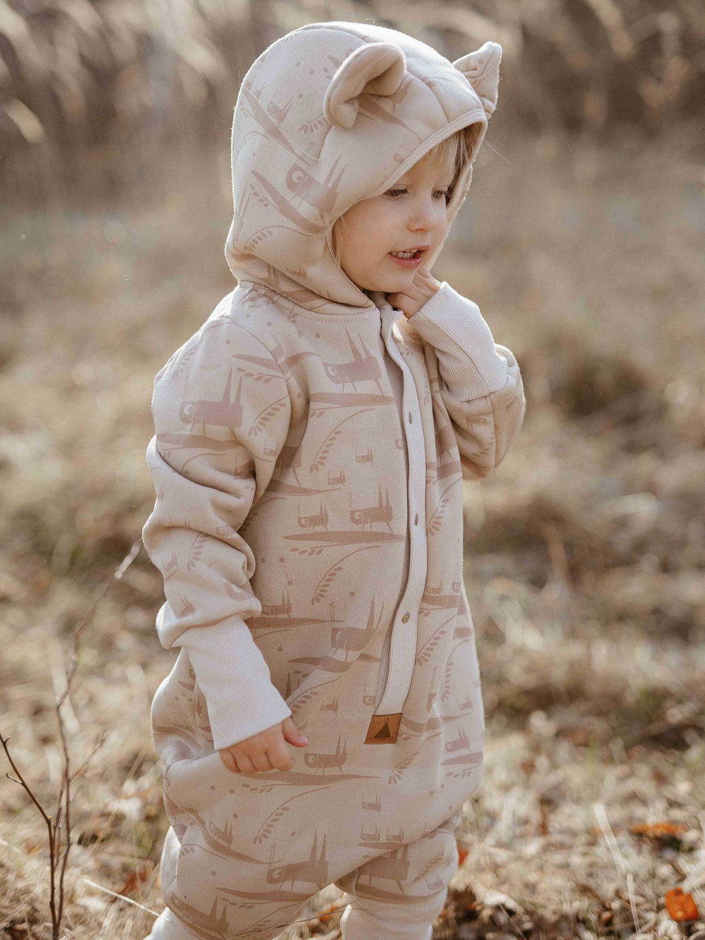Baby Jumpsuit with Hood - Grasshopper