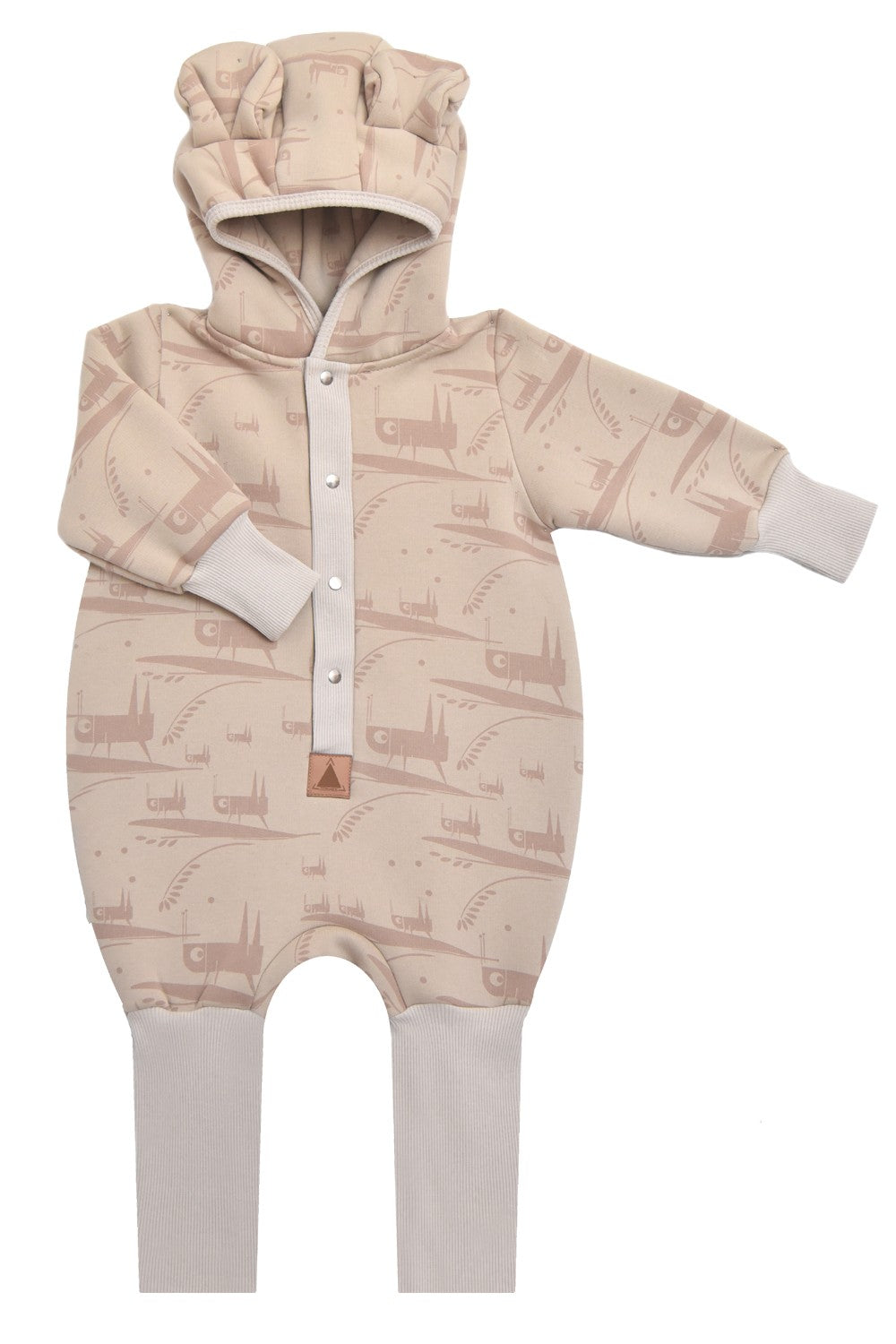 Baby Jumpsuit with Hood - Grasshopper