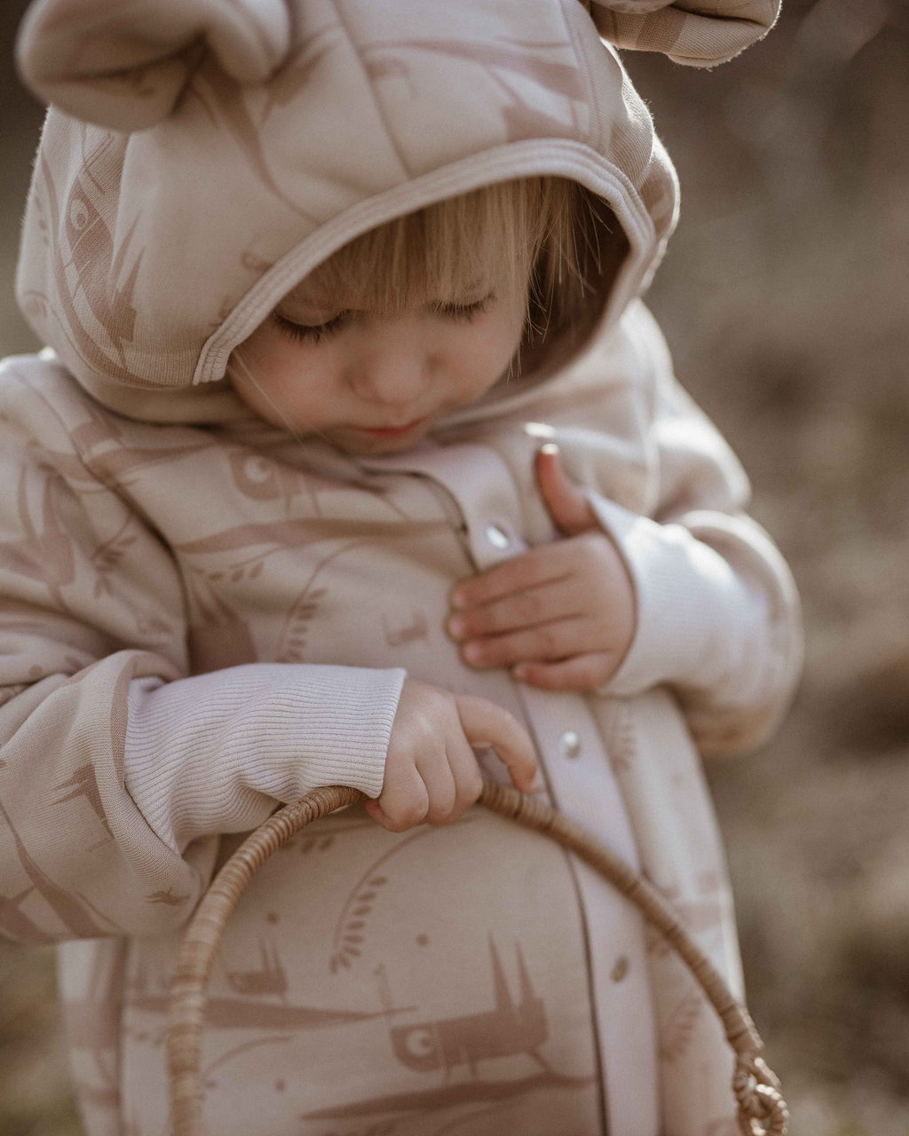 Baby Jumpsuit with Hood - Grasshopper