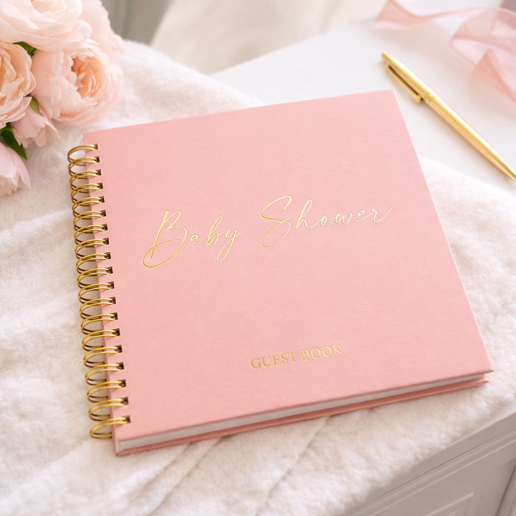 Baby Shower Guest Book - English