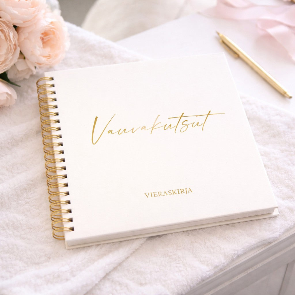 Baby Shower Guest Book - Finnish