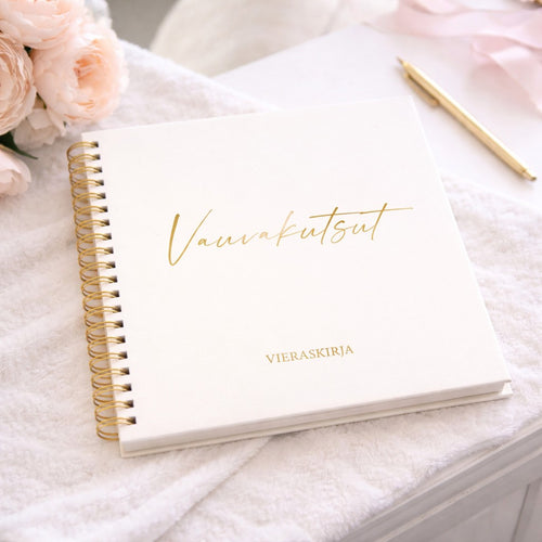 Baby Shower Guest Book - Finnish