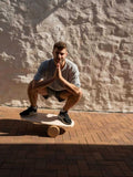 Round Balance Board With Exercise Roll - Side Logo