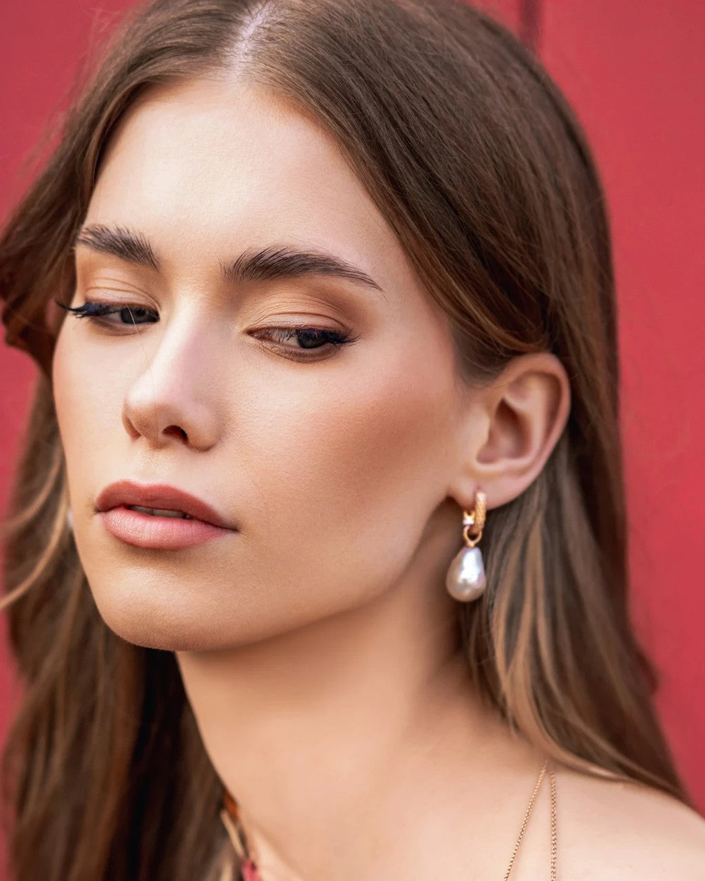 Baroque Pearl L Earrings