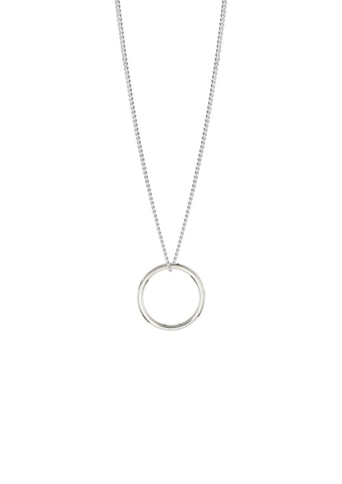 Circle Necklace Silver