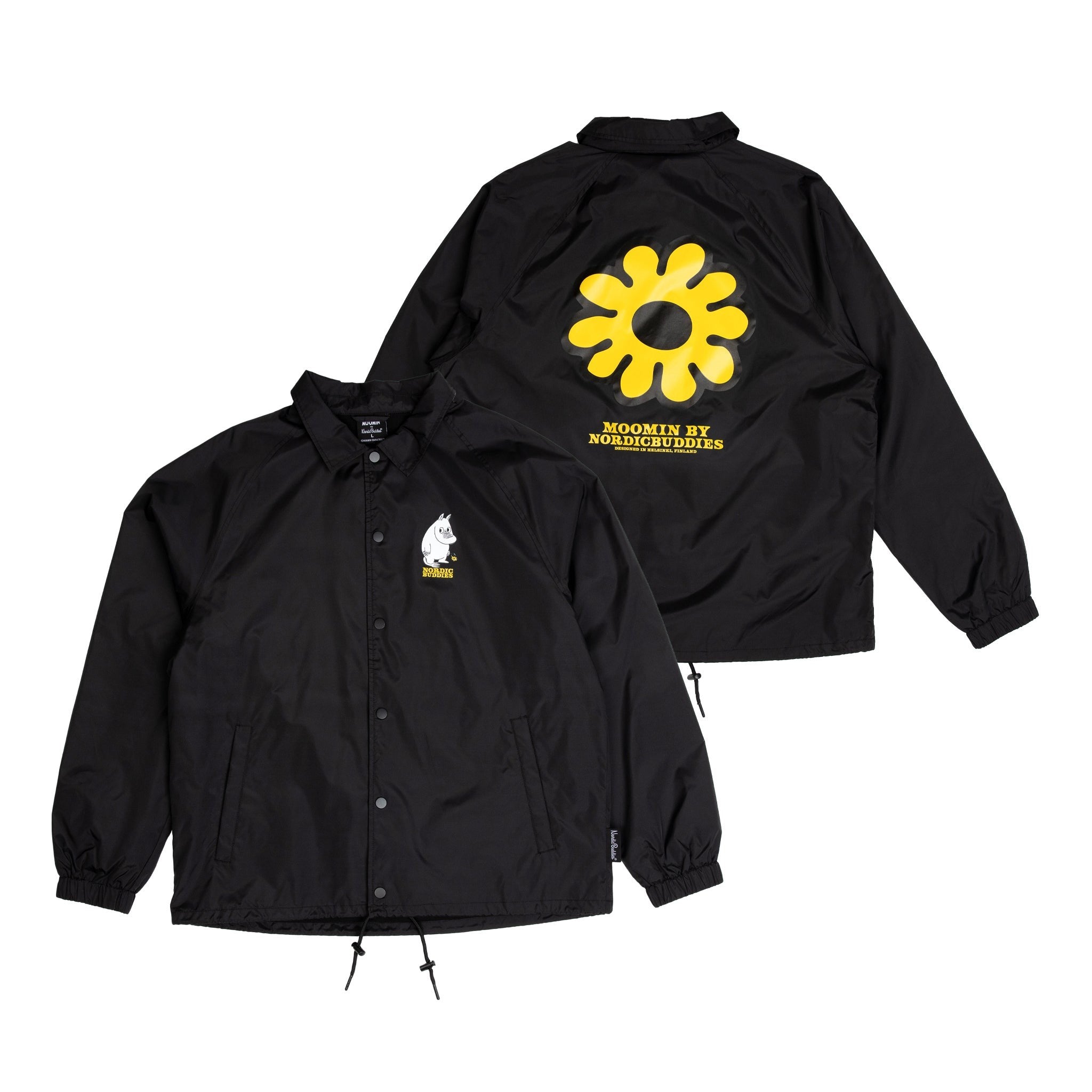 Coach Jacket Moomintroll's Flower - Black