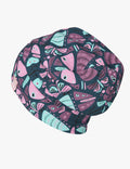 Cotton Beanie Hat With Folds DARGO - Butterflies 