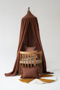 Cotton Canopy - Brown Stripes