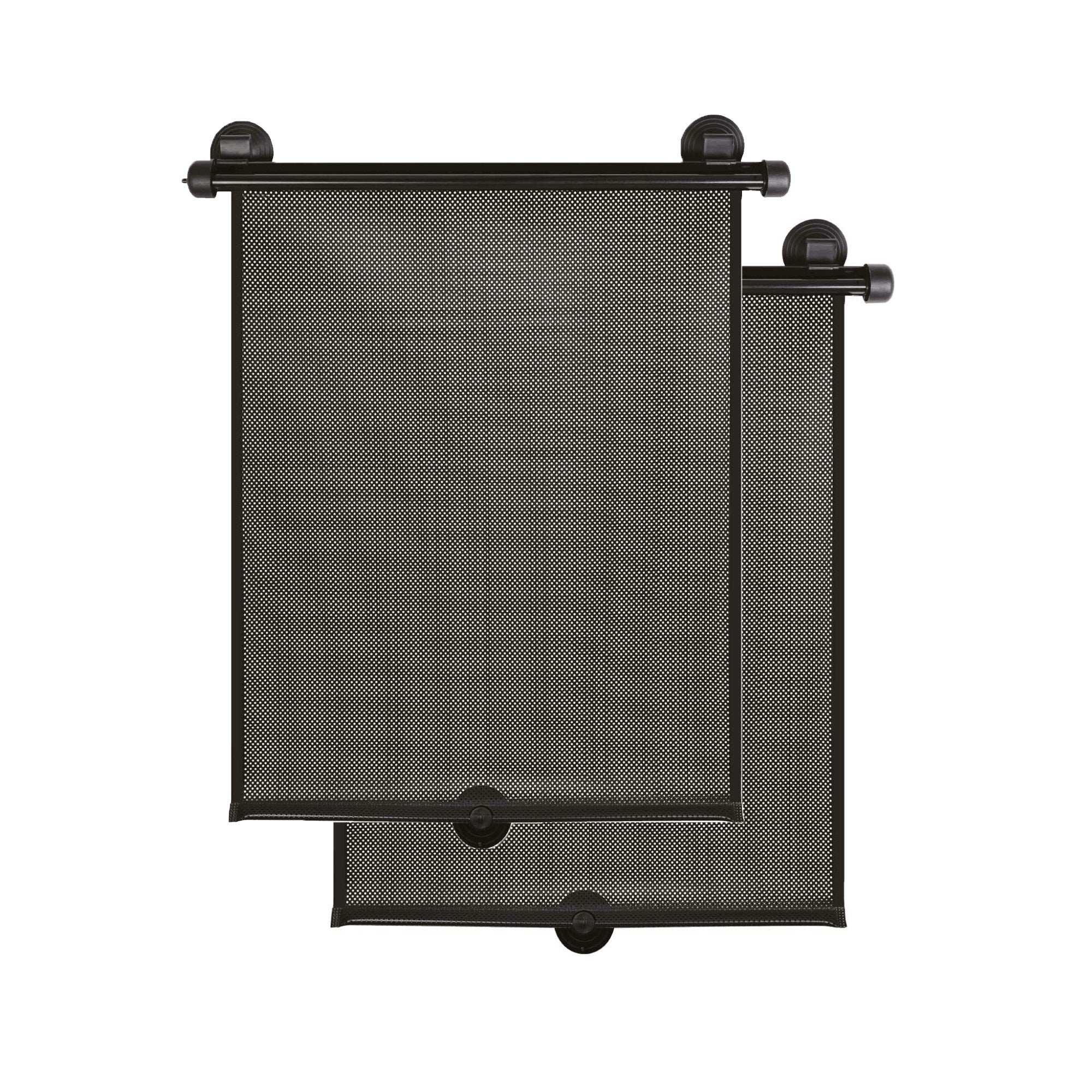 Suction Cup Car Side Window Retractable Sunshade - 2 pack