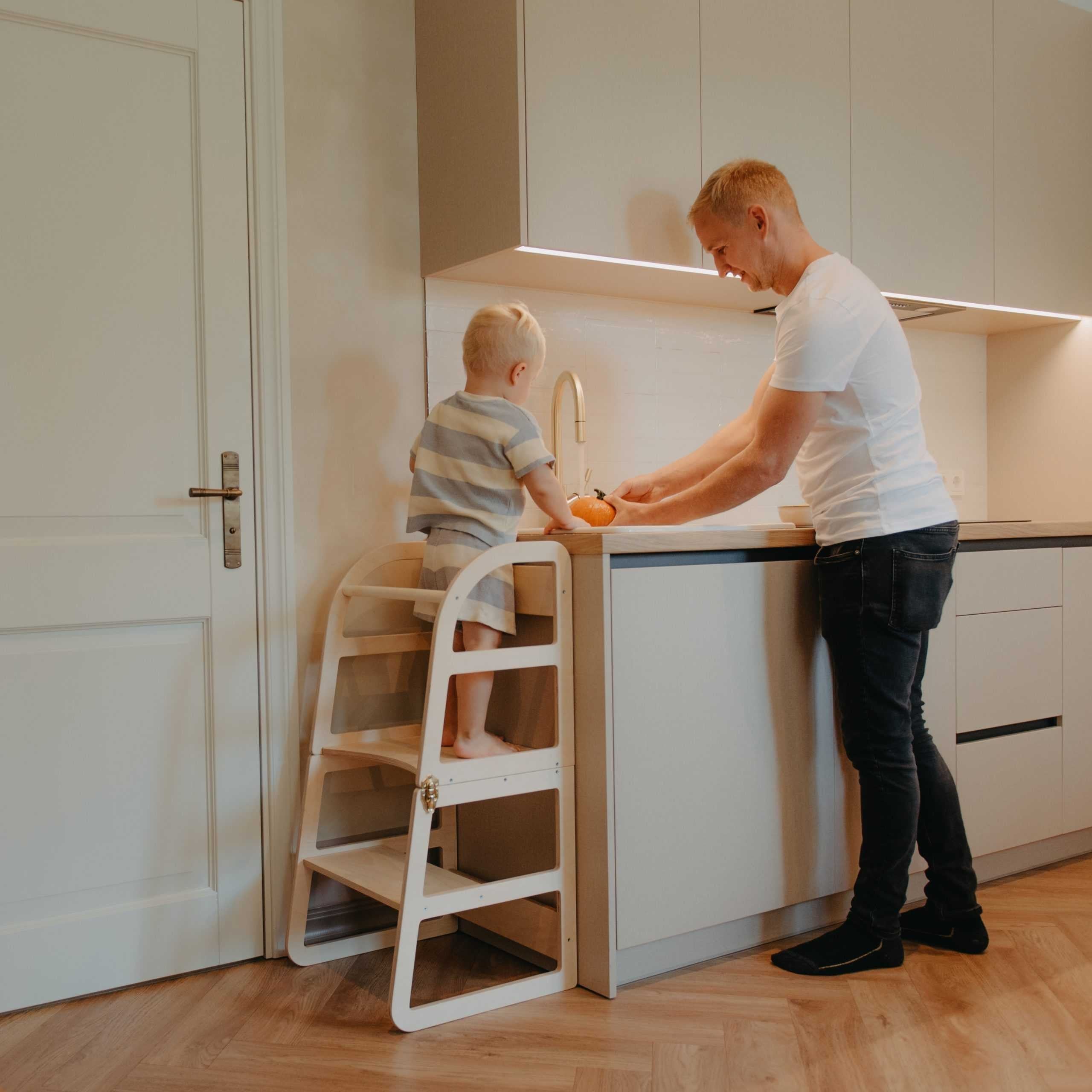 Transformable Kitchen Tower - Sleekstep, Convertible 2-in-1