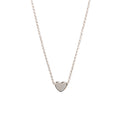 Heart Choker - Rose Gold and Silver