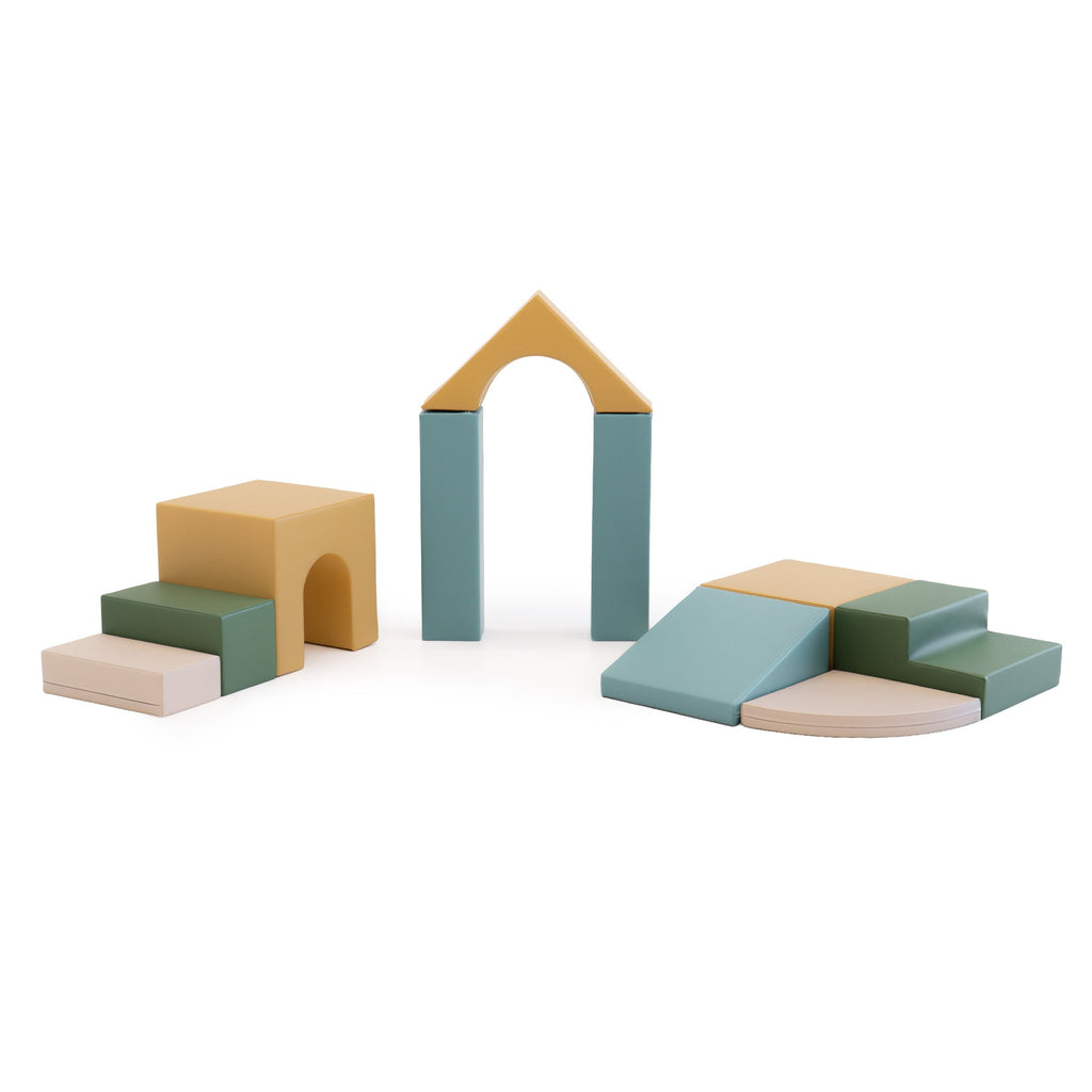 Soft Play 10 Foam Block Set - Pastel Sea Creativity