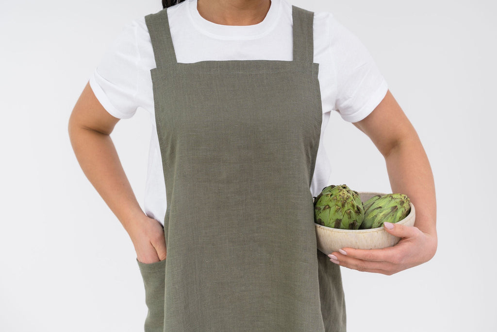 Japanese-Style Linen Apron