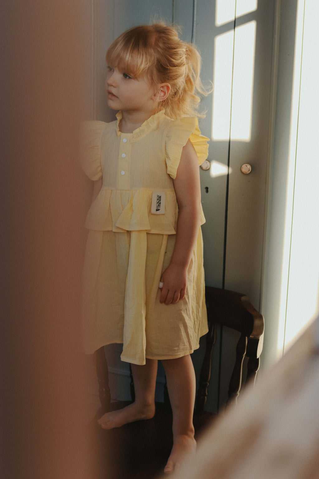 Kids Dress Sisi – Yellow