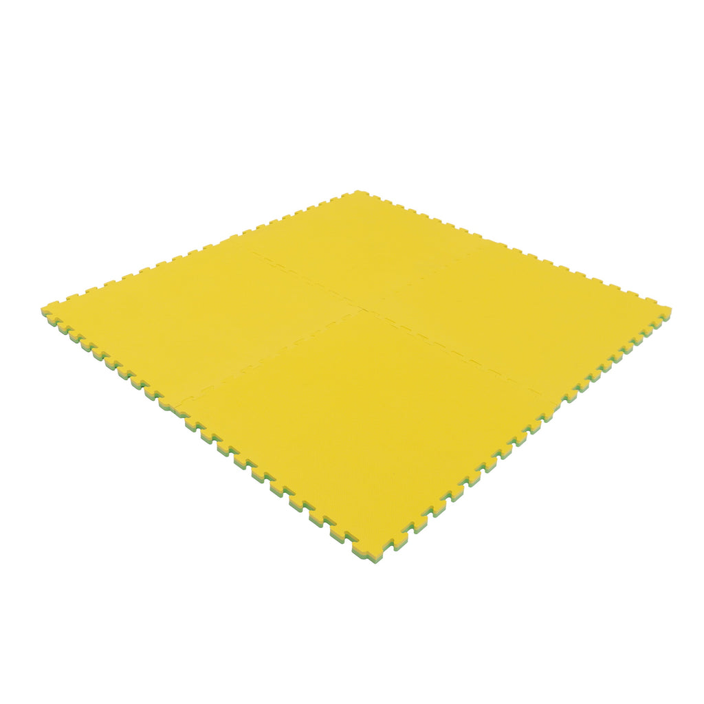 Large Foam Puzzle Mats - Spring Green / Yellow