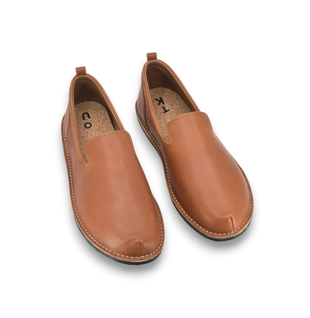 London - Classic shoes in the TOKU style - Light Brown