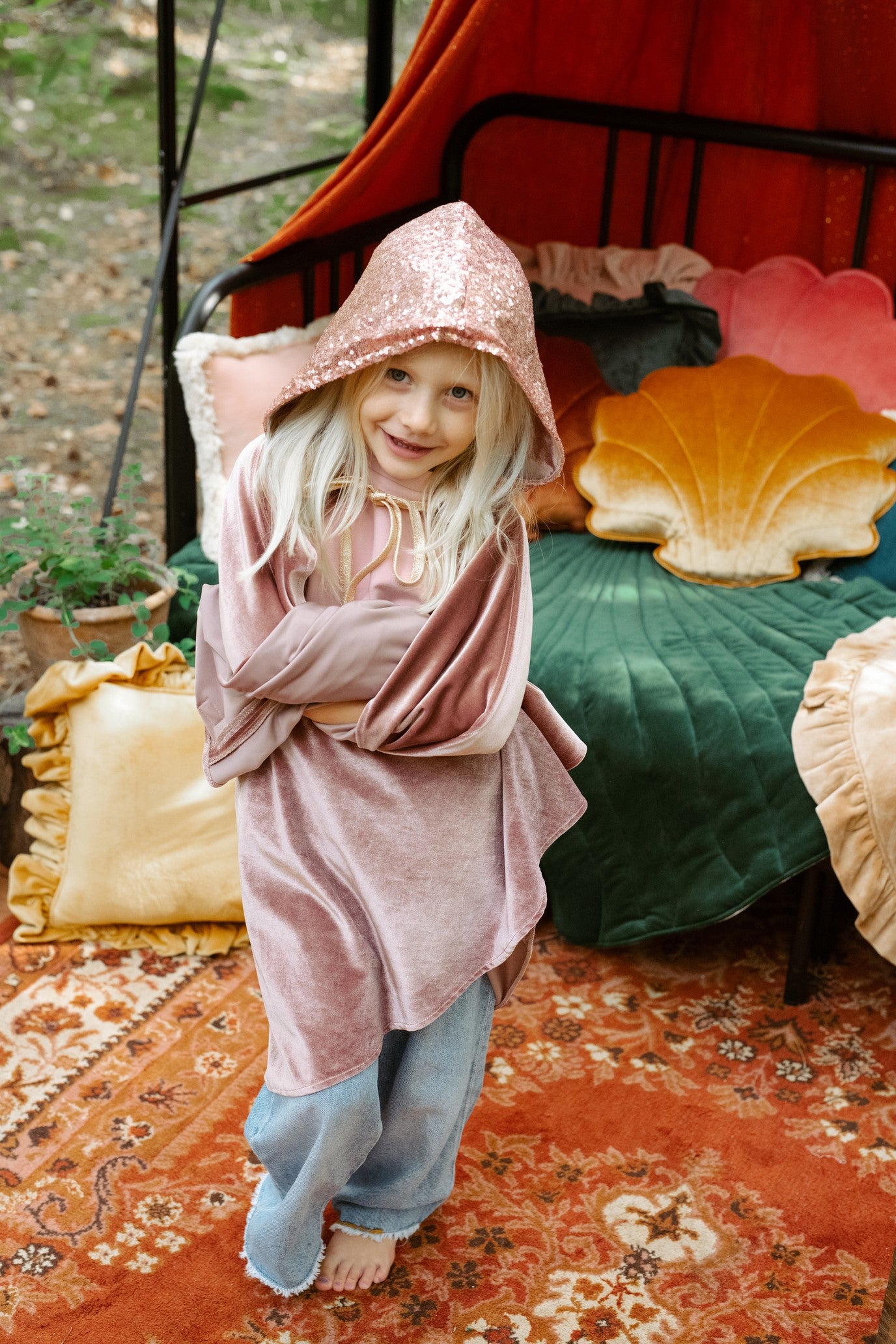 Magic Cape Costume - Pink Riding Hood