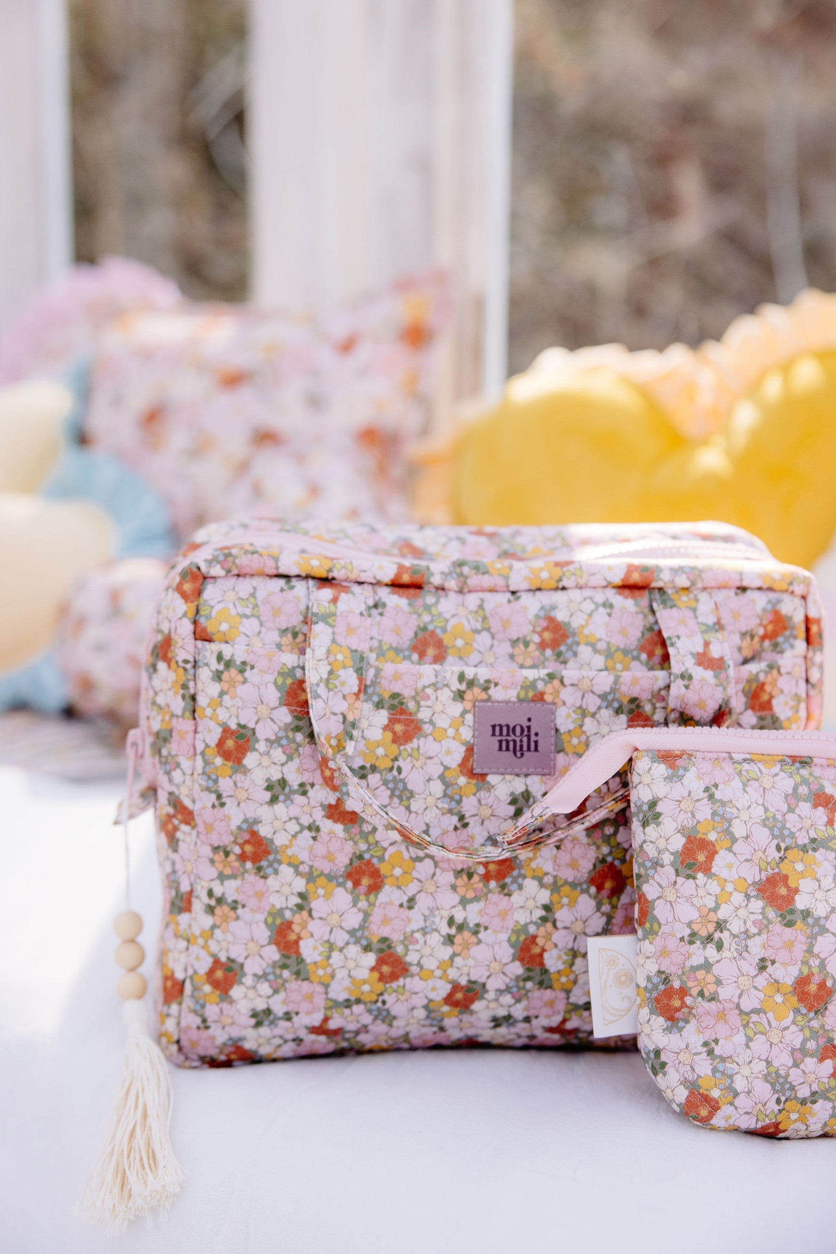 Make-Up Bag Set of 2 - Green Garden
