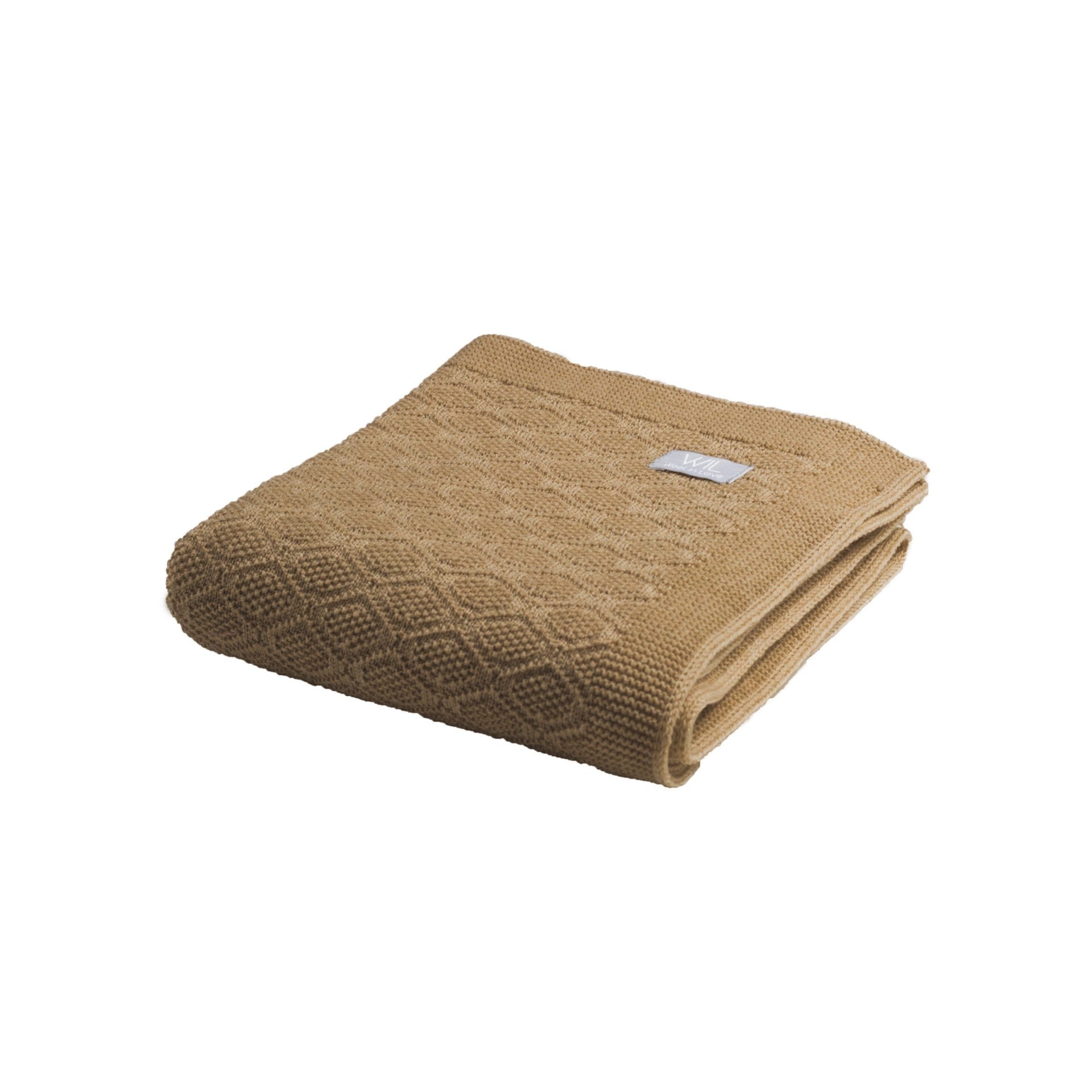 Merino wool baby blanket HAPPINESS