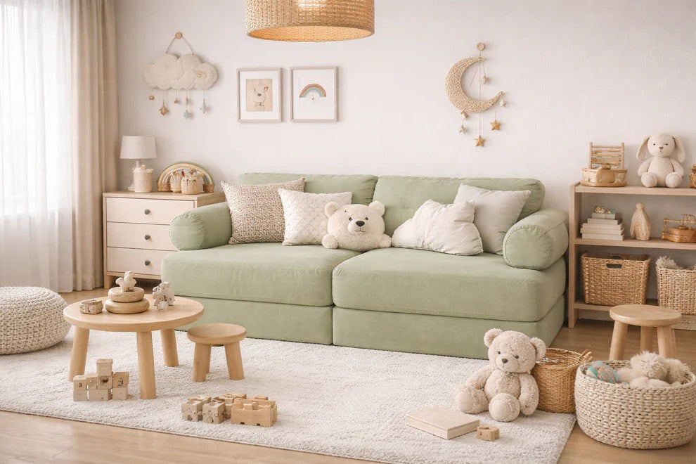 Modular Play Sofa for Children - Green