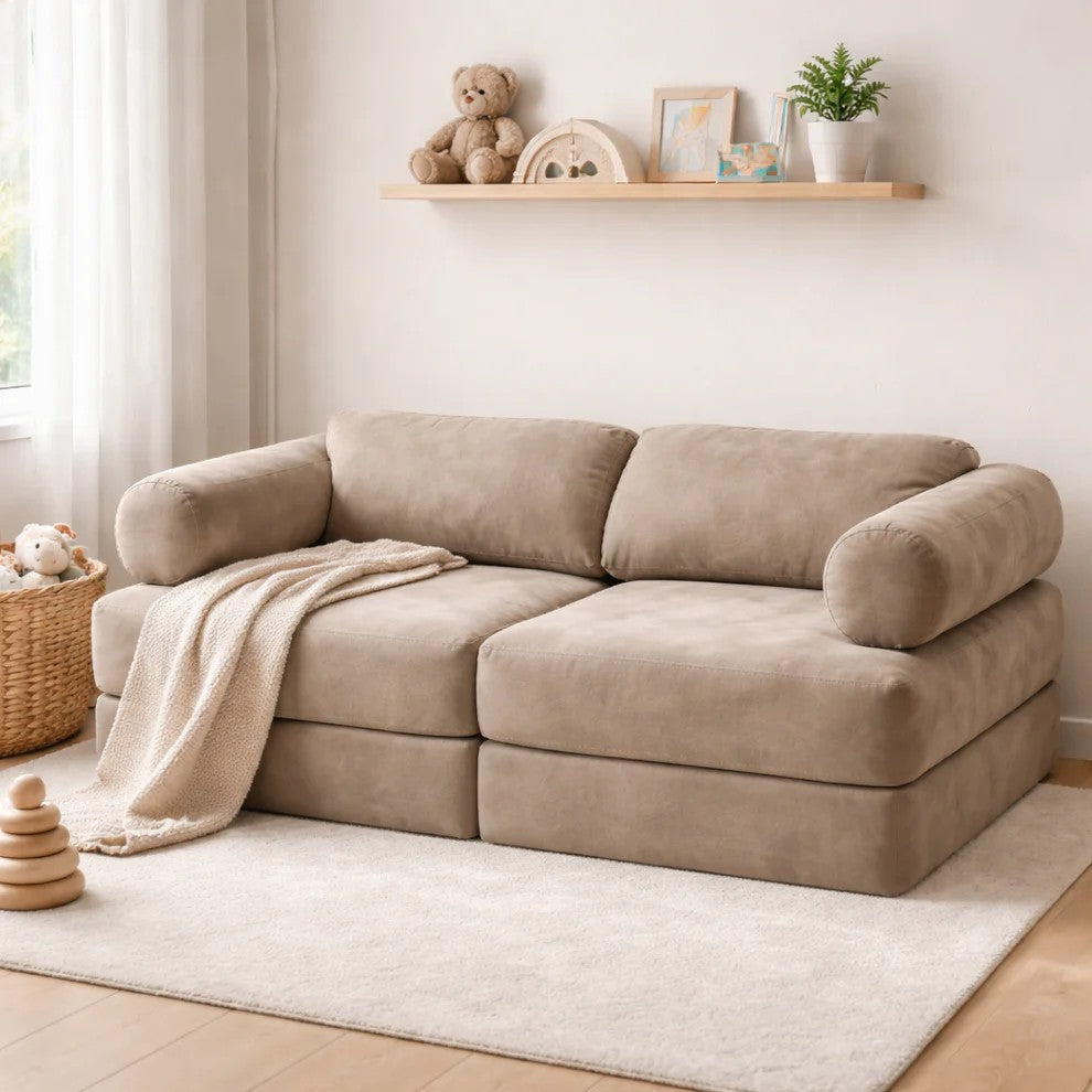 Modular Play Sofa for Children - Taupe
