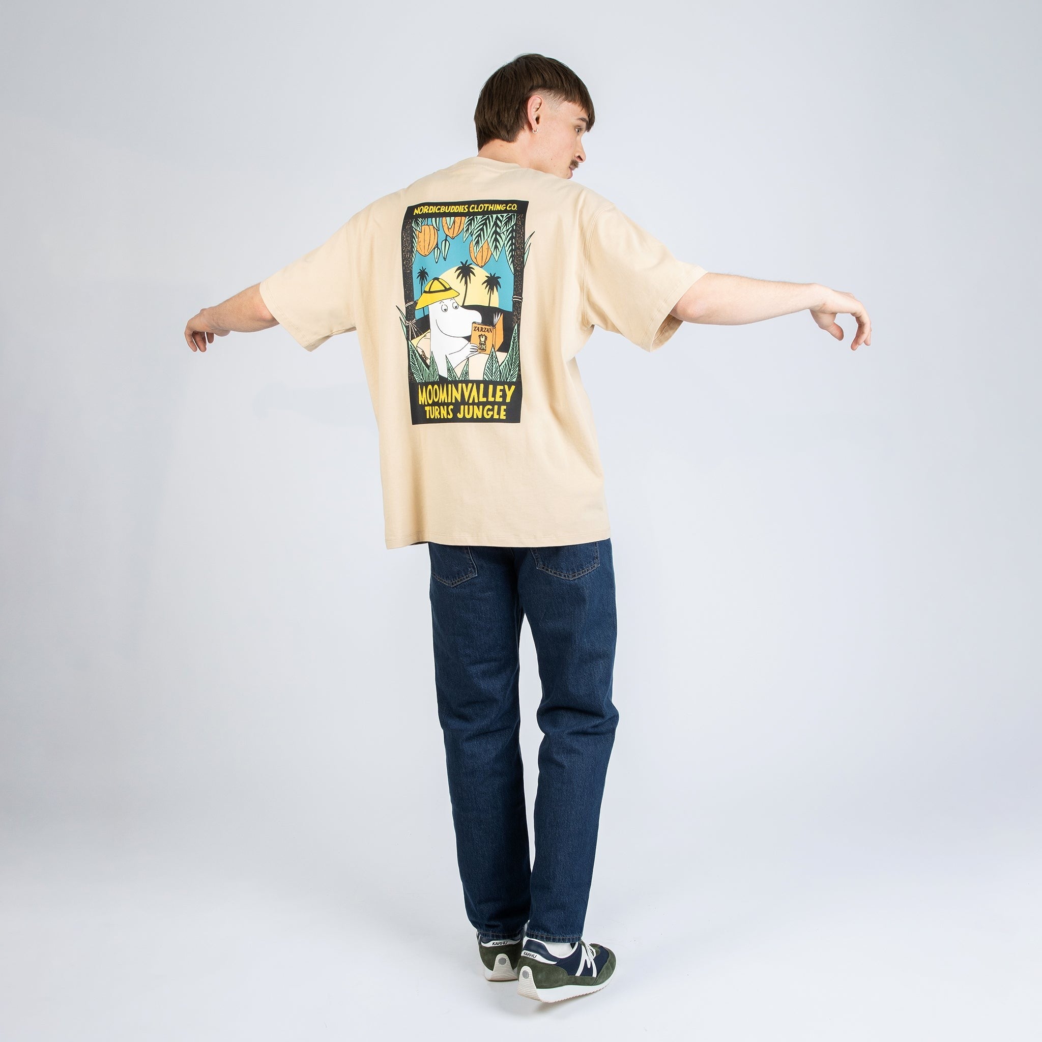 Moomintroll Jungle Heavy Unisex T-shirt - Beige