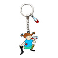 Pippi Longstock Metal Key Ring - Saft
