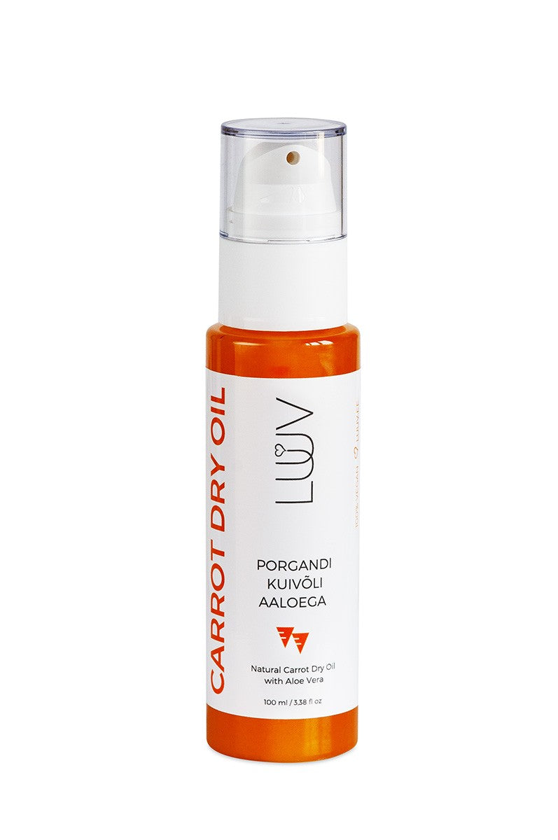 Natural Carrot Dry Oil With Aloe Vera, 150ml