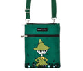 Snufkin's Thoughts Neck Bag/Passport Bag - Dark Green