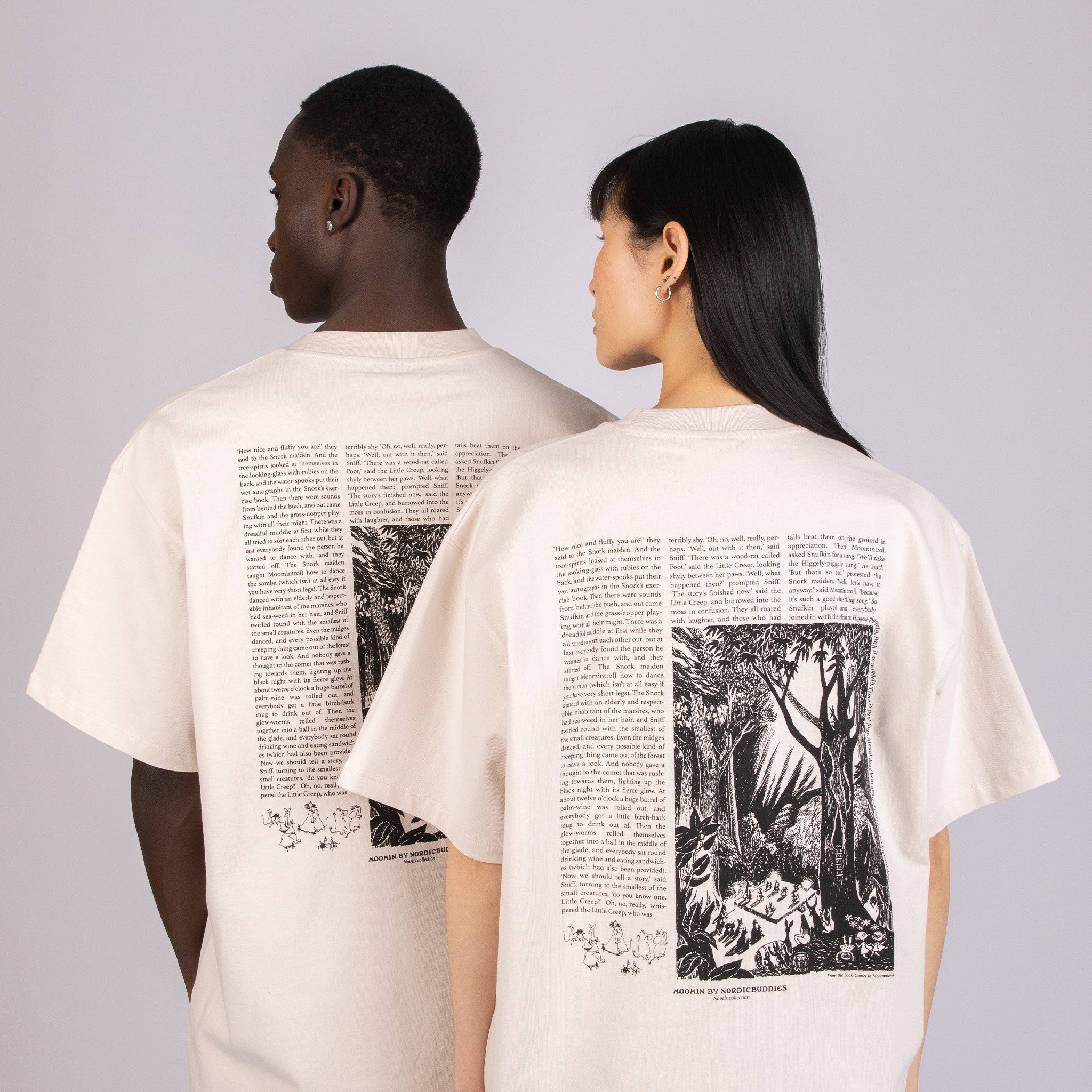 Novels Unisex T-Shirt - Beige
