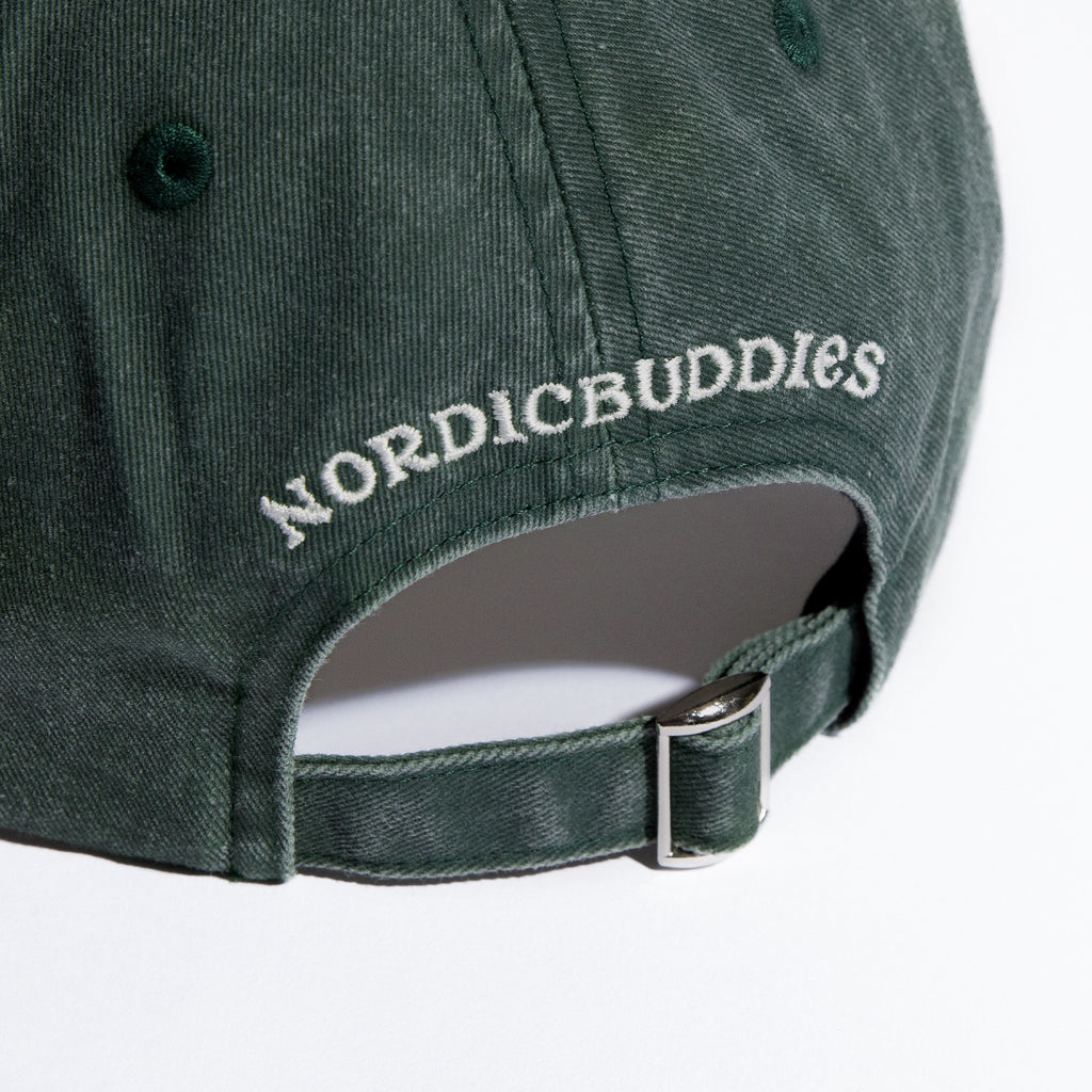 Novels Washed Denim Adult Cap - Green