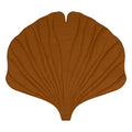 Organic Cotton and Linen Ginkgo Leaf Playmat - Caramel