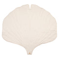 Organic Cotton and Velvet Ginkgo Leaf Playmat - Cream