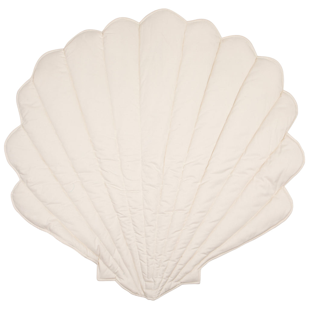 Organic Cotton and Linen Shell Playmat - Sand