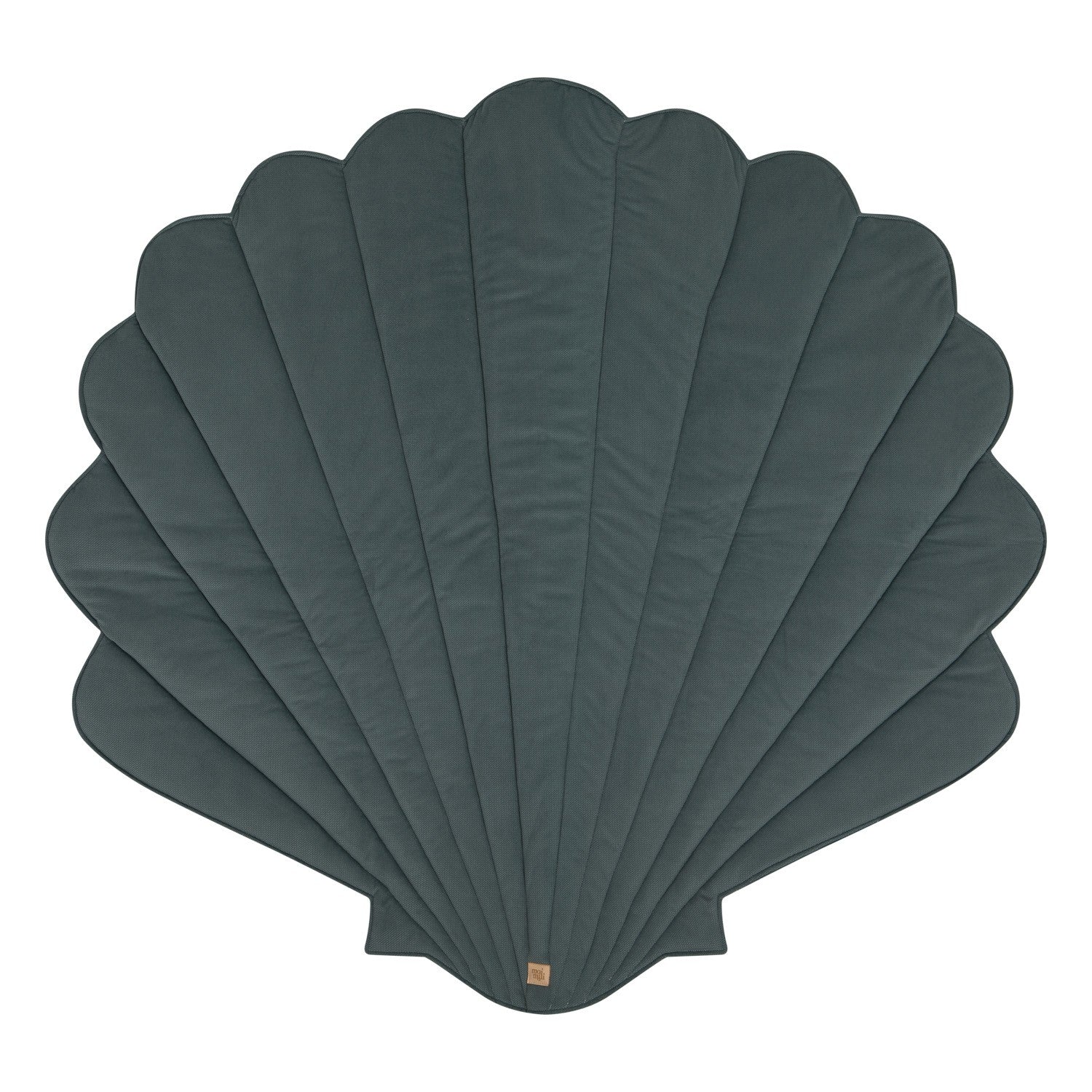 Organic Cotton and Velvet Shell Playmat - Blue