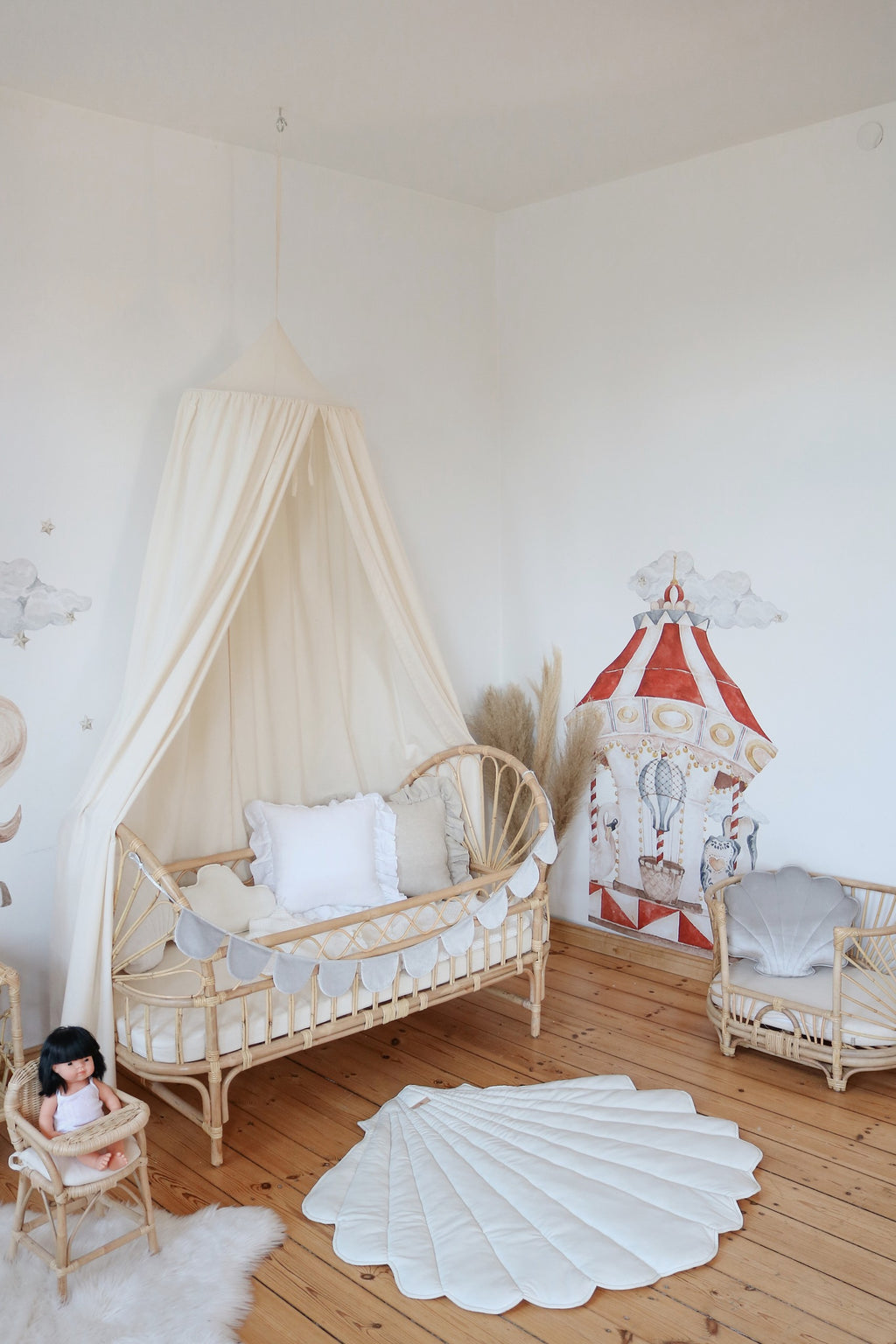 Organic Cotton Canopy - Raw Cotton