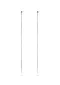 Pin Up Threader Chain Earrings - Silver