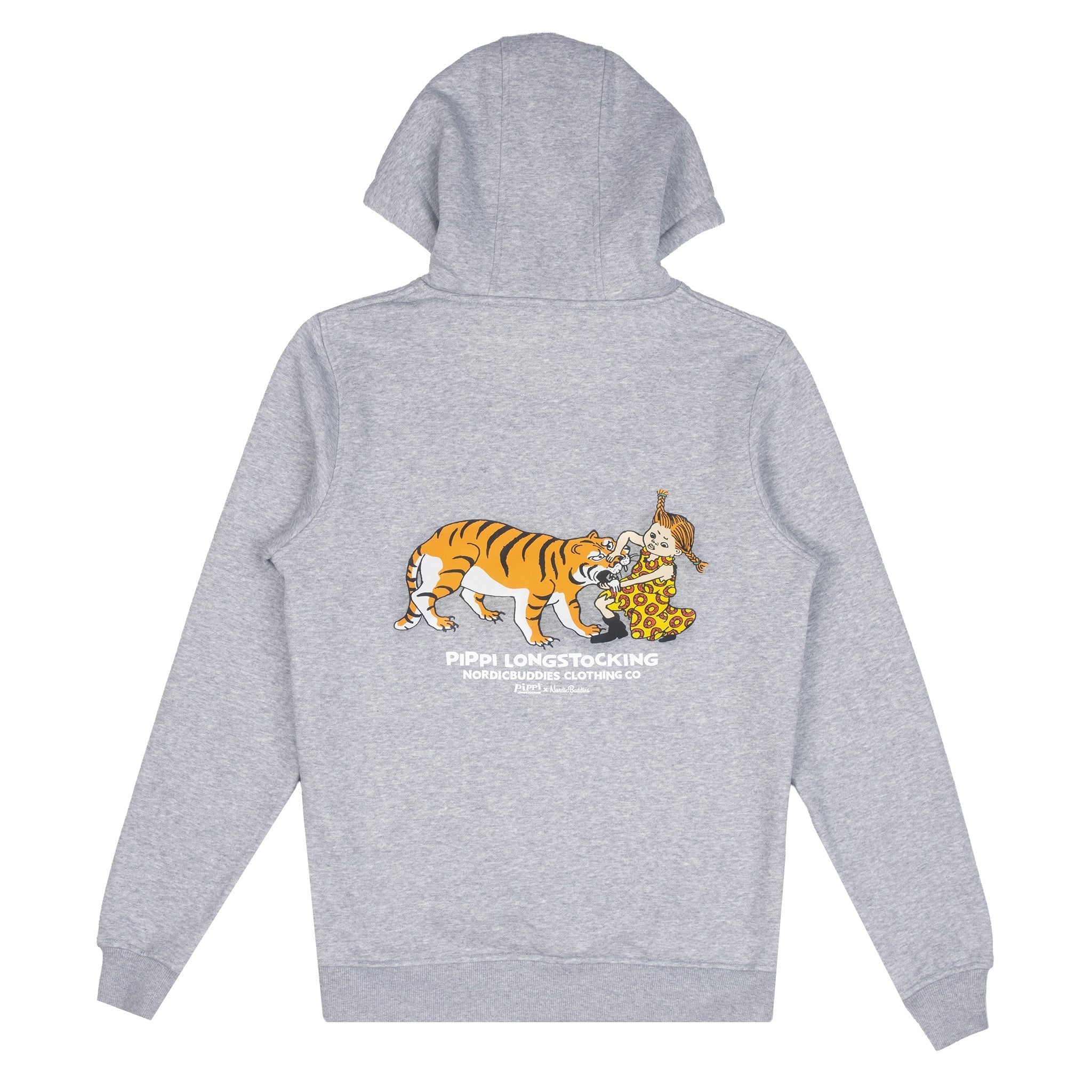 Pippi Longstocking Unisex Heavy Hoodie - Grey